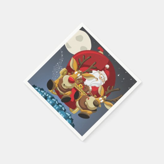 Kerstkerstpapier voor Kerstmis, Napkin Servet (Hoek)