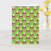 Kerstkerstpatroon Kaart (Gele Bloem)