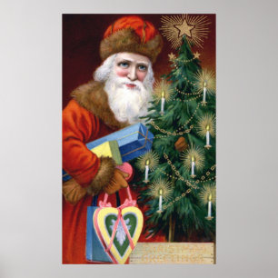  kerstkerstPoster afdrukken Poster