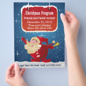 Kerstkerstprogramma Flyer (Hand)