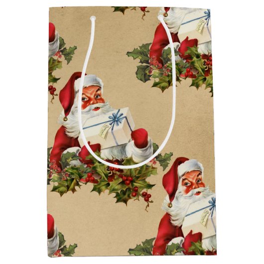 kerstkerstrecorder medium cadeauzakje (Voorkant)