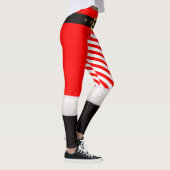 Kerstkerstsanta+kostumes+Red+katoen+wol+plush been Leggings (Rechts)