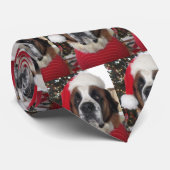 KerstkerstSanta Saint Bernard-Stropdas Stropdas (Opgerold)
