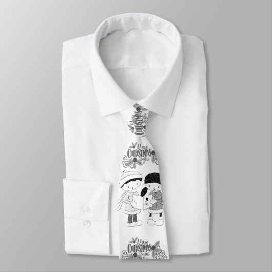 KerstkerstStropdas, prettige kerst Stropdas (Gebonden)