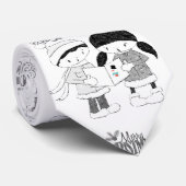 KerstkerstStropdas, prettige kerst Stropdas (Opgerold)