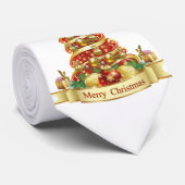 KerstkerstStropdas, prettige kerst Stropdas (Opgerold)