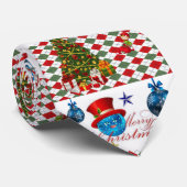 KerstkerstStropdas, prettige kerst Stropdas (Opgerold)