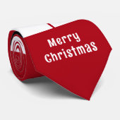 KerstkerstStropdas Santa Claus Stropdas (Opgerold)