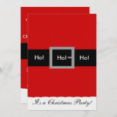 Kerstkerstuitnodiging, Ho! Kaart (Voorkant / Achterkant)