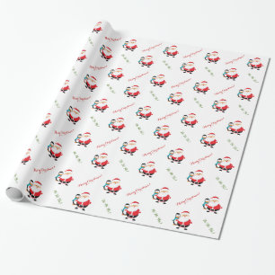 Kerstkerstvakantie met kerstmis cadeaupapier