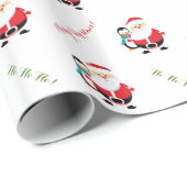 Kerstkerstvakantie met kerstmis cadeaupapier (Rol Hoek)