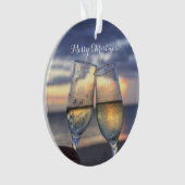 Kerstkerstversiering, acryl Sunset Ornament (voorkant)