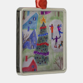 Kerstkerstversiering Metalen Ornament (Rechts)