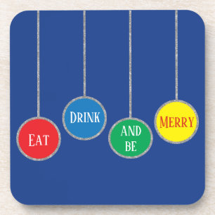 Kerstkerstversiering Onderzetters kleurrijke siern