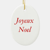 Kerstkerstversiering voor Kerstmis in Parijs Keramisch Ornament (Achterkant)