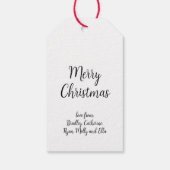  Kerstkerstwinter Snowman Cadeaulabel (Achterkant)