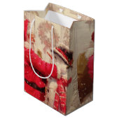  Kerstkerstwinter Snowman Medium Cadeauzakje (Achterkant Gekanteld)