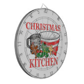 kerstkeuken dartbord (Voorkant Links)