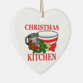 kerstkeuken keramisch ornament (Rechts)