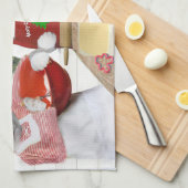 Kerstkeuken Kitten Kitchen Towel Theedoek (Quarter Fold)