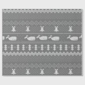 kerstkeuken van brei-patroonwaluw cadeaupapier (Vlak)