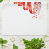 kerstkeukenhanddoek 16 x 24 inch theedoek (Gevouwen)