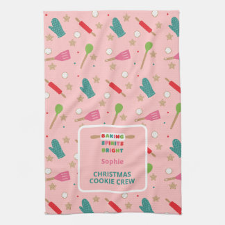 Kerstkeukenhanddoek 'Baking Spirits Bright' Theedoek