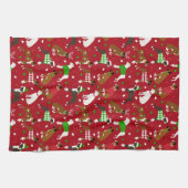 kerstkeukenhanddoek theedoek (Horizontaal)