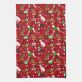 kerstkeukenhanddoek theedoek (Verticaal)