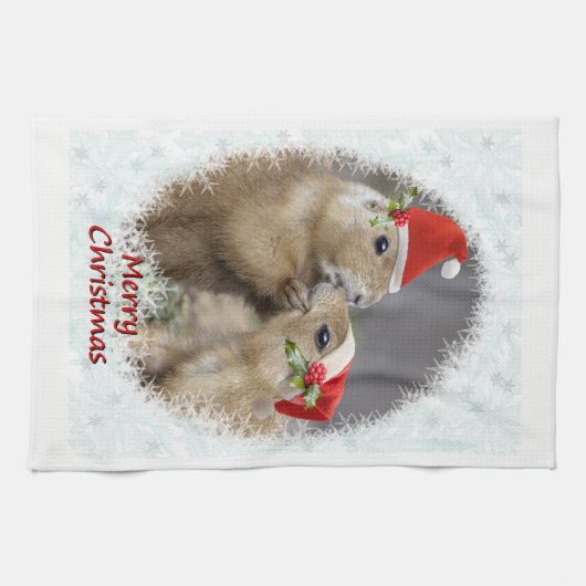 Kerstkeukenhanddoek Theedoek (Horizontaal)