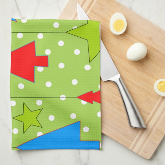 Kerstkeukenhanddoeken Theedoek (Quarter Fold)