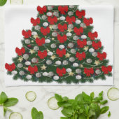 kerstkeukenhanddoeken theedoek (Gevouwen)