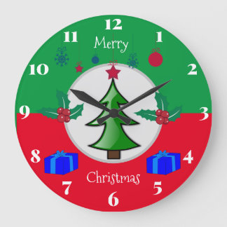 Kerstkeukenklok Grote Klok