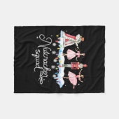 kerstkeukenkrabben, gebalanceerd voor kerstmis Kin Fleece Deken (Voorkant (Horizontaal))