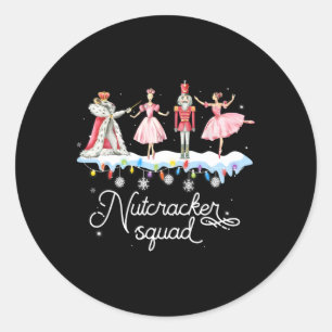 kerstkeukenkrabben, gebalanceerd voor kerstmis Kin Ronde Sticker