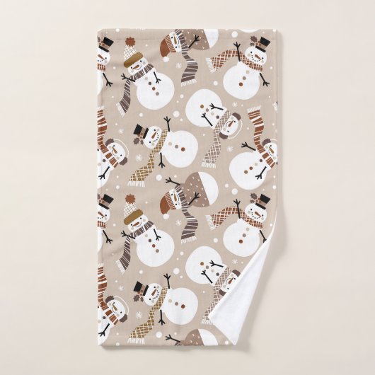 kerstkeukenset Snowman Bath Bad Handdoek (Handdoek)