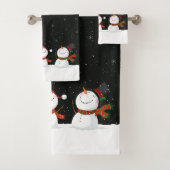 kerstkeukenset Snowman Bath Bad Handdoek (Insitu)