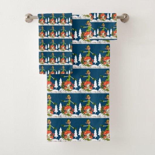 kerstkeukensets, Elf Bad Handdoek (Insitu)