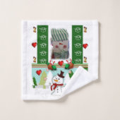 kerstkeukensets, Snowman Bad Handdoek (Wasdoekje)