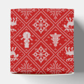 kerstkeuker Knit Favor Box Bedankdoosjes (Bovenkant)