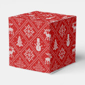 kerstkeuker Knit Favor Box Bedankdoosjes (Achterkant)