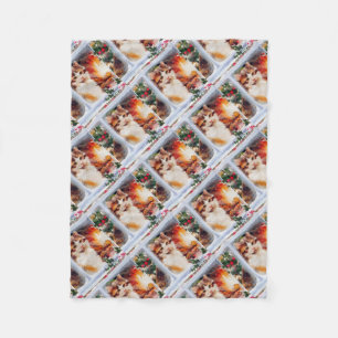 Kerstkeuten Fleece Deken