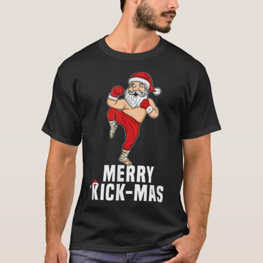 kerstkickboksen kerstkerstkerstmis voor Kickb T-shirt (Voorkant)