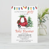 Kerstkind Baby shower bundel Joy Kaart (Staand voorkant)