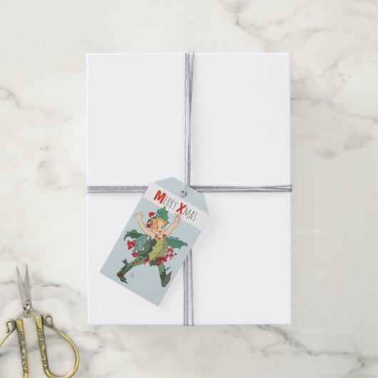 Kerstkind Elizabeth Gordon CC0246 Cadeaulabel (Met Touw)