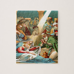 Kerstkind puzzel ontwerp