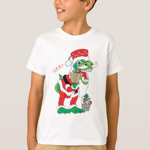 kerstKinder T-Shirt TySANTAsaurus Rex