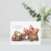 Kerstkinderen Feestdagenkaart (Staand voorkant)