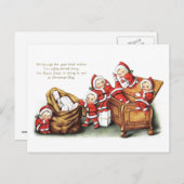 Kerstkinderen Feestdagenkaart (Voorkant / Achterkant)