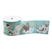 Kerstkinderen in Clouds en Snowflakes Lint (Spoel)
